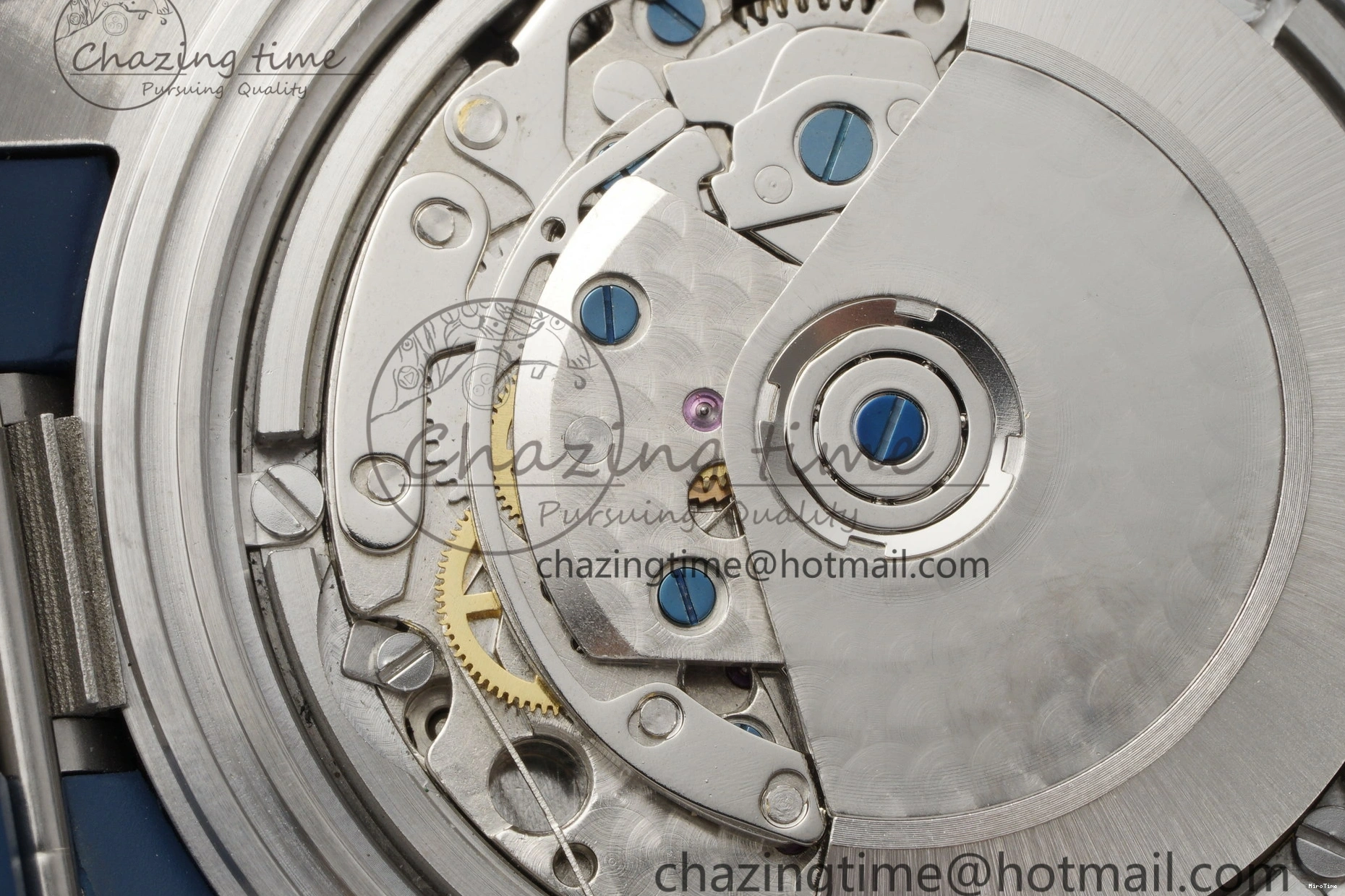 MIROTIME 0416 Attractive Aquatimer Chrono SS RSF 1:1 Best Edition Blue Dial on Blue Rubber Strap A 7056